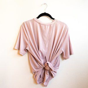 Fabletics Vivienne Cross Back Tee (Dusty Rose)